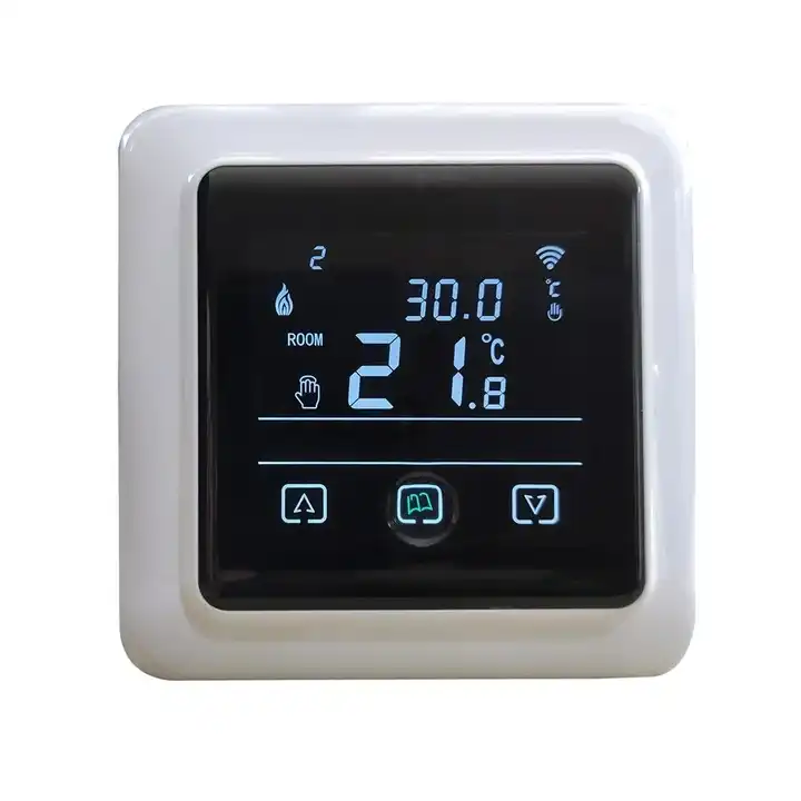 110V 220V Smart Touch Screen Wireless Temperature Controller Electric Room WiFi Thermostat