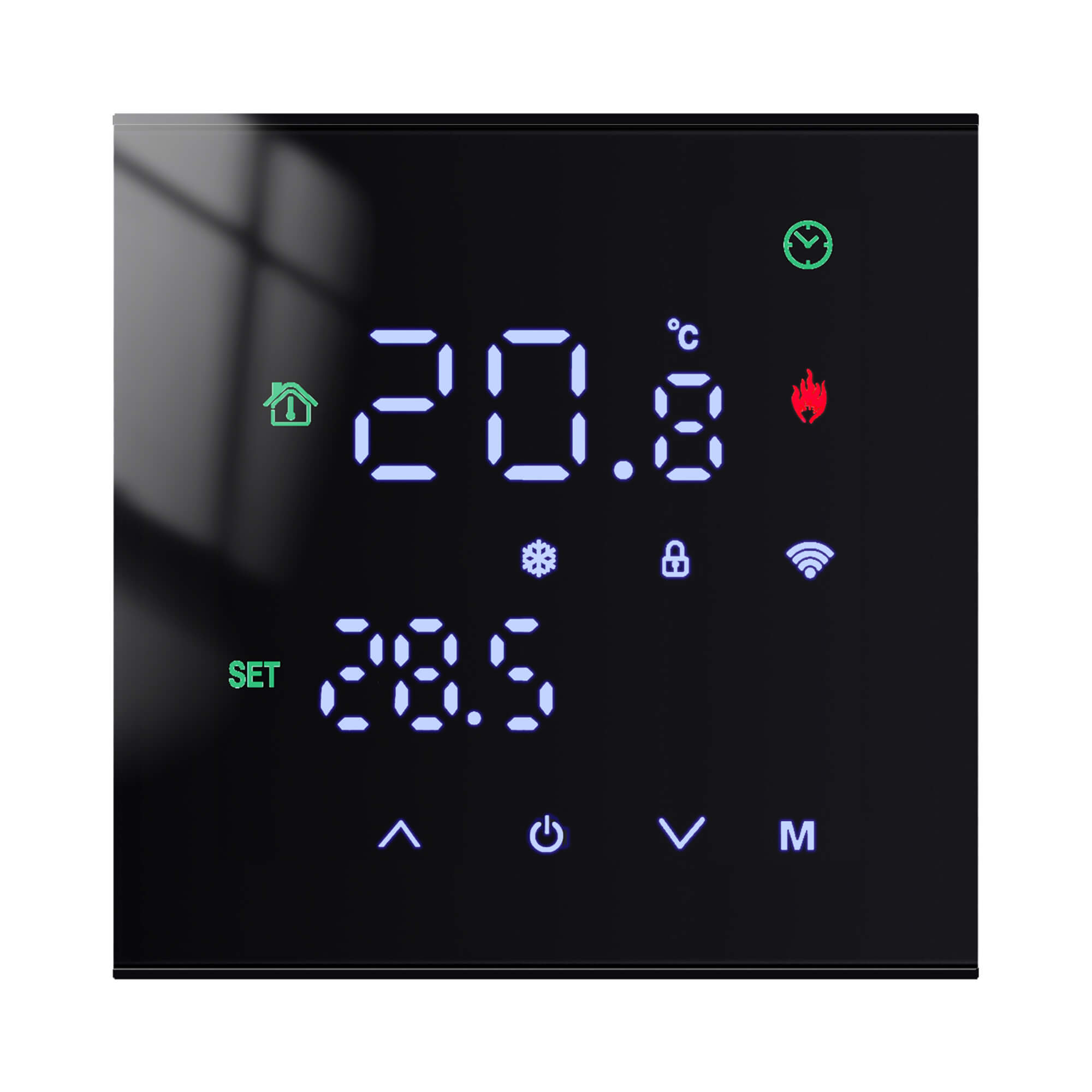 Tuya WiFi Smart Touch Screen Thermostat Electric Floor Heating Water/Gas Boiler Temperature Controller